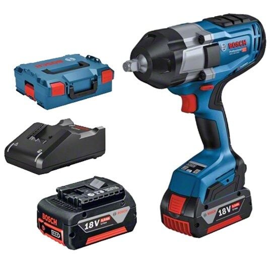 Bosch Professional GDS 18V-1000 Darbeli Somun Sıkma 5Ah Çift Akülü- 06019J8304