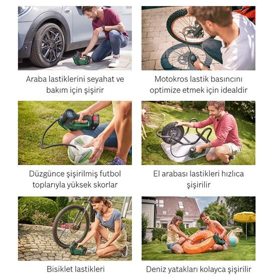Bosch Akülü Hava Pompası 2Ah Universalpump 18V Set - 0603947101