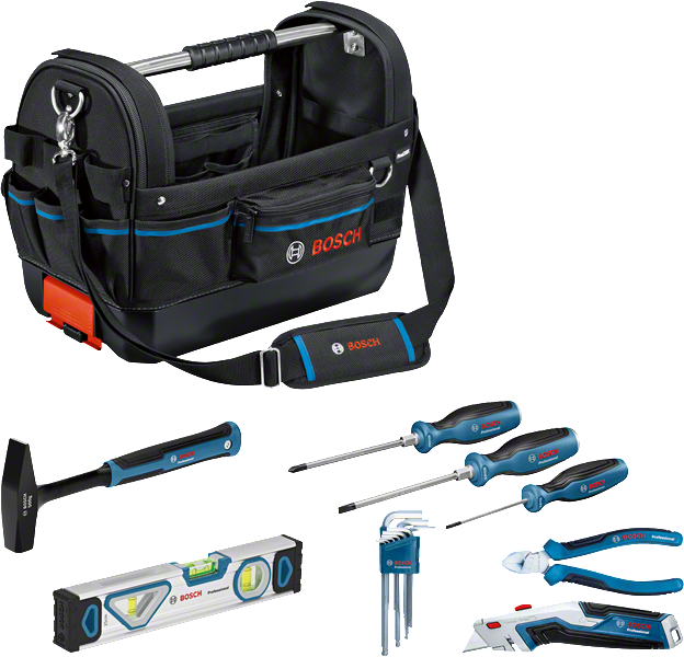 BOSCH GWT 20 Çanta + 8 Parça El Aleti Seti (1 600 A02 H5B)