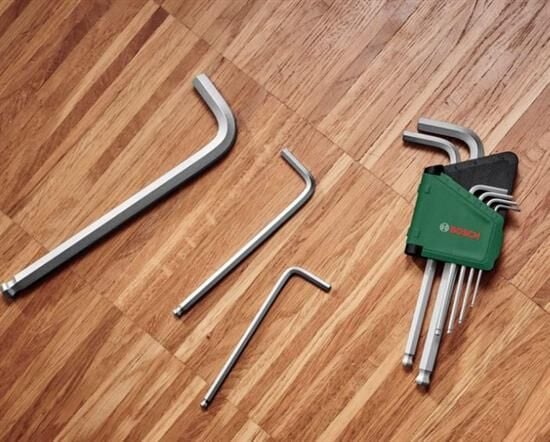 Bosch Yuvarlak Başlı Alyan Anahtar Takımı Hex 9 Parça - 1600A02BX9 - 1600A032V1