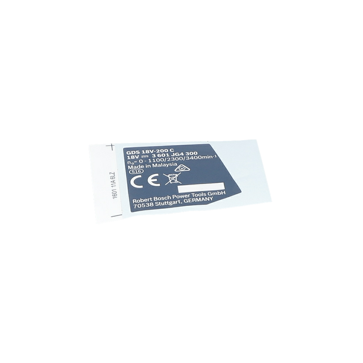 Tip Etiketi (Nameplate) (160111A6LZ)