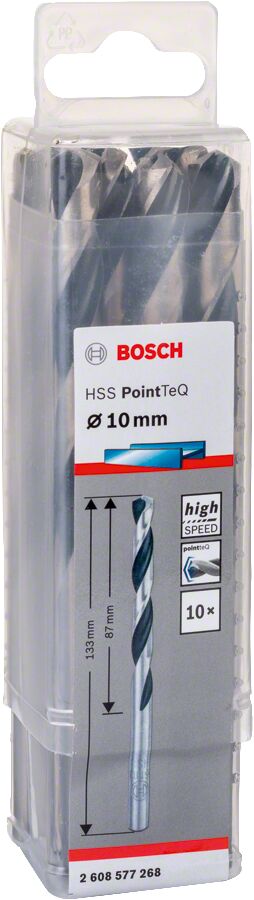 Bosch - HSS-PointeQ Metal Matkap Ucu 10,0 mm 10'lu