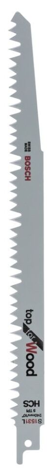 Bosch - Top Serisi Ahşap için Panter Testere Bıçağı S 1531 L - 25'li