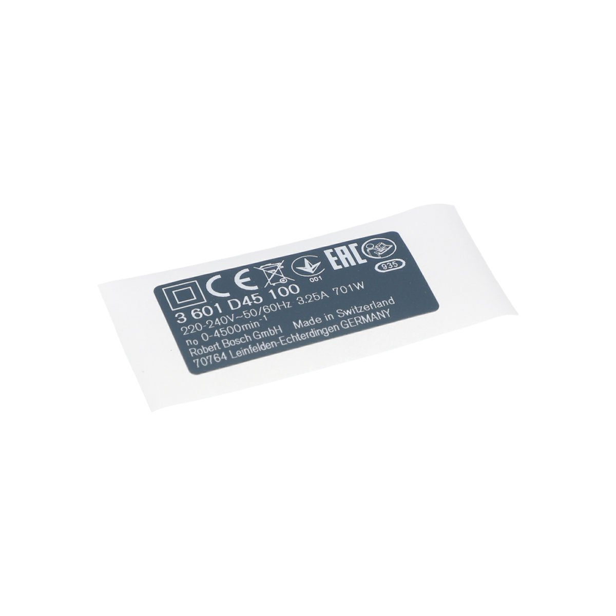 Tip Etiketi (Nameplate) (2601111943)