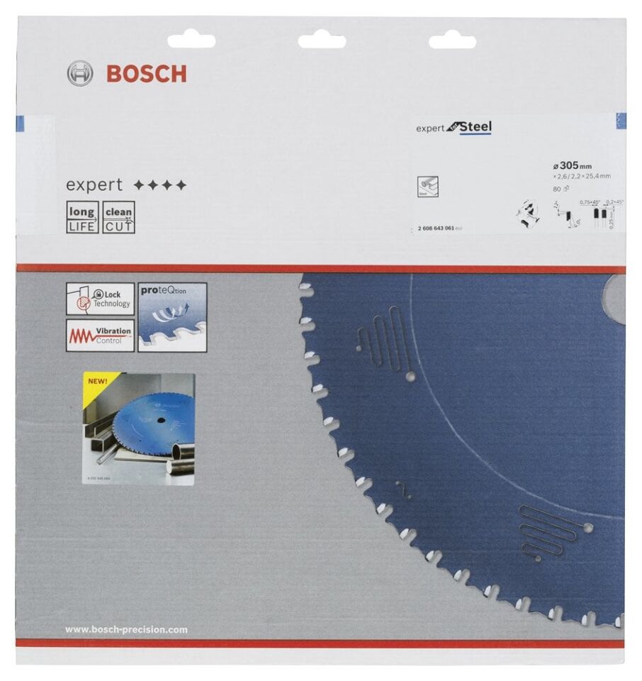 BOSCH Metal İçin Daire Testere 305x25,40Mm 80Diş (2 608 643 061)