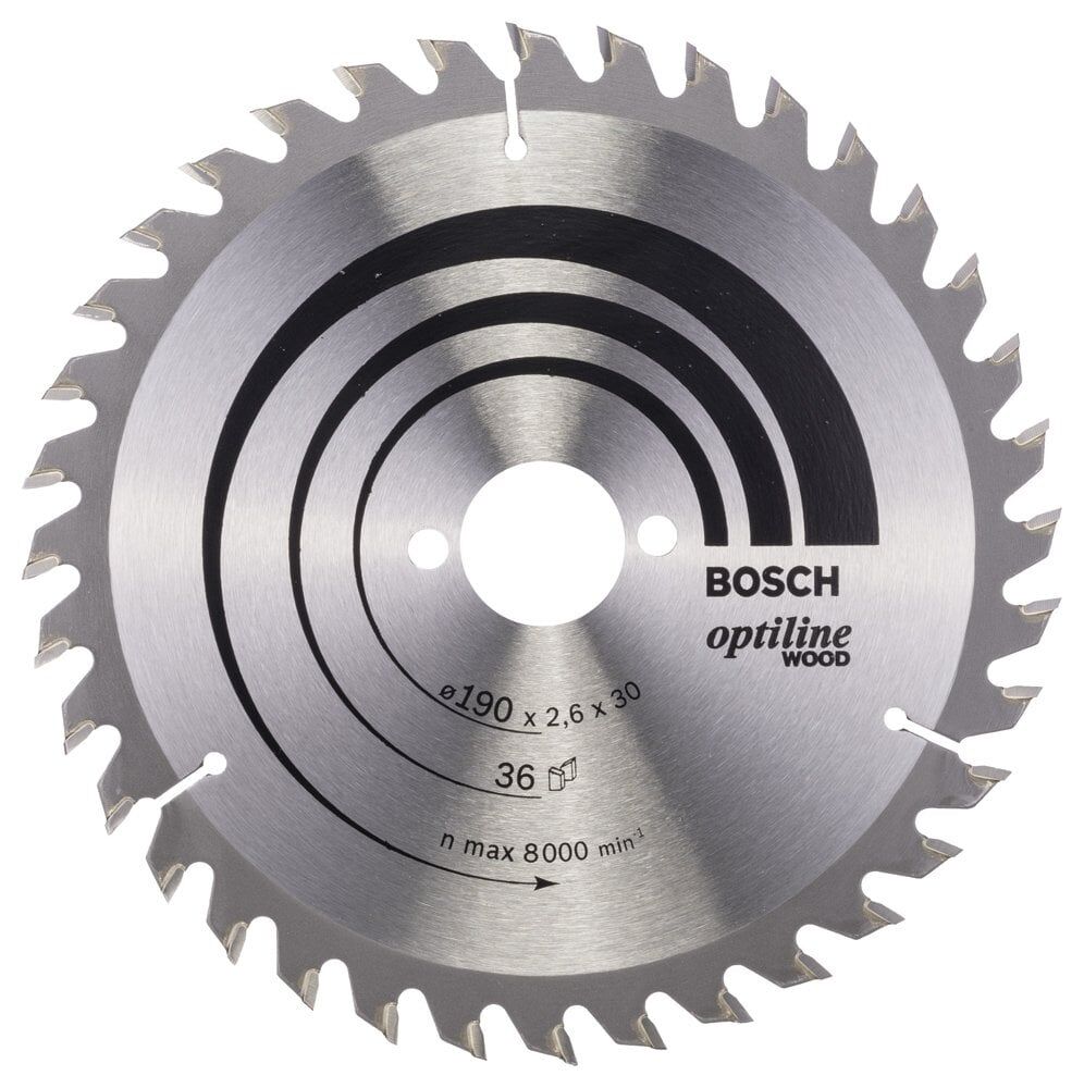 BOSCH Ahşap İçin Daire Testere 190x30Mm 36Diş (2 608 640 616)