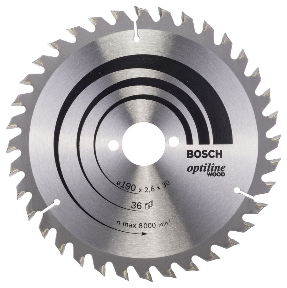 BOSCH Ahşap İçin Daire Testere 190x30Mm 36Diş (2 608 640 616)