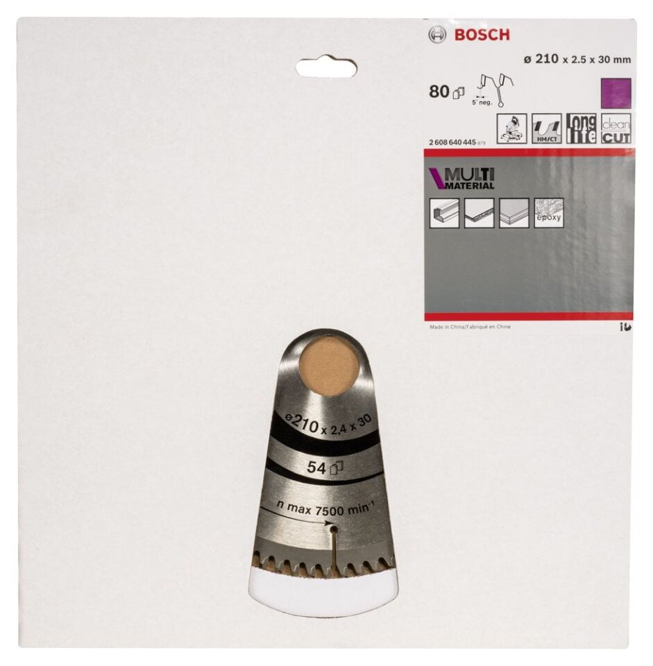 BOSCH Çoklu Malzeme İçin Daire Testere 210x30Mm 80Diş (2 608 640 445)