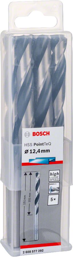 Bosch - HSS-PointeQ Metal Matkap Ucu 12,4 mm 5'li