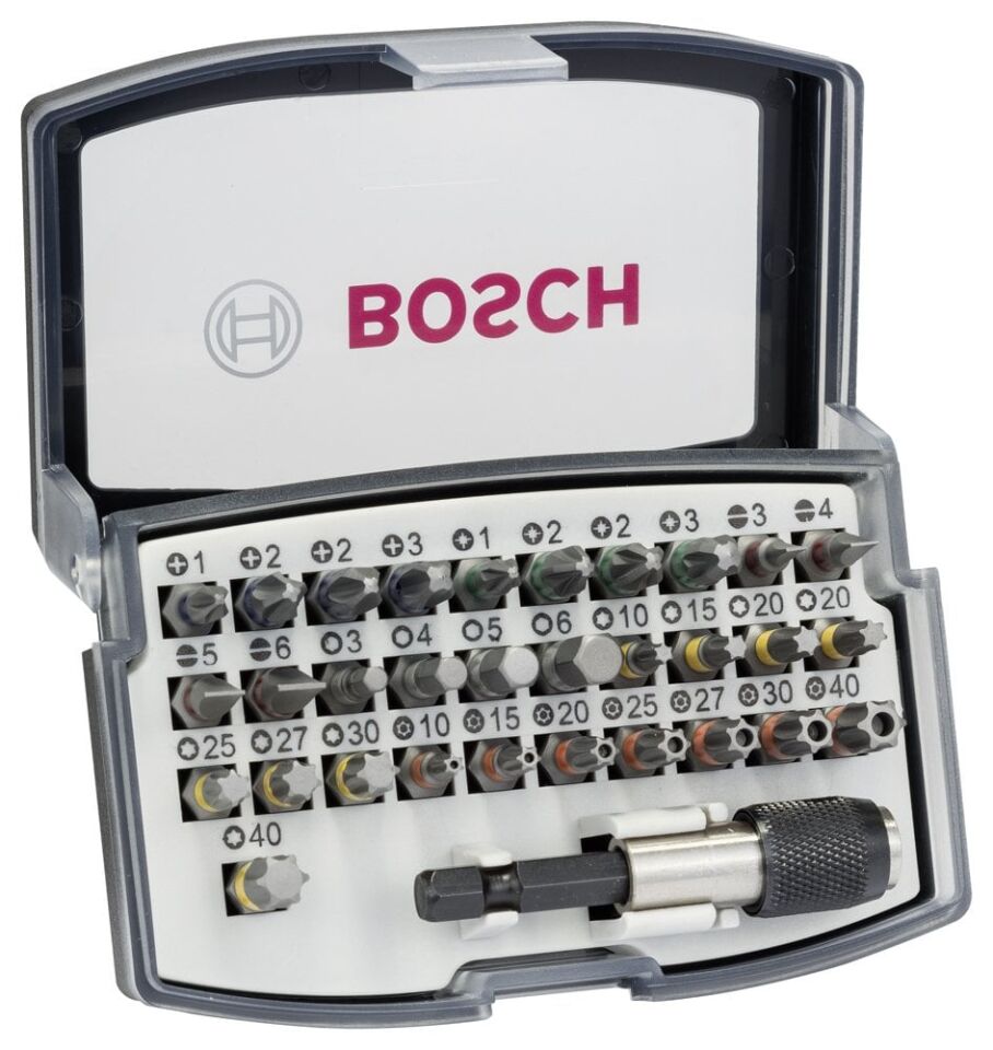 BOSCH 32 Parça Vidalama Ucu Aksesuar Seti (2 607 017 319)