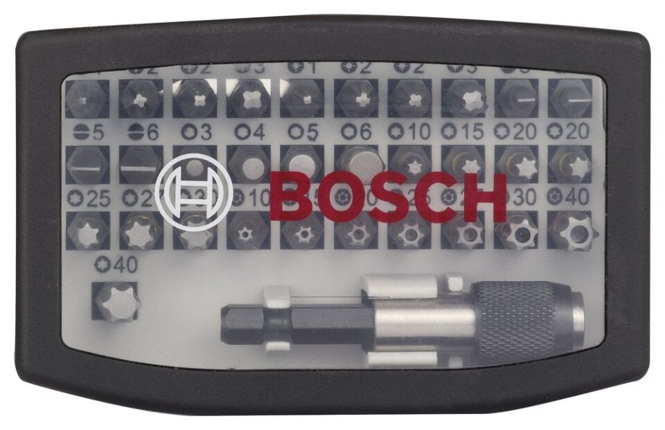 BOSCH 32 Parça Vidalama Ucu Aksesuar Seti (2 607 017 319)