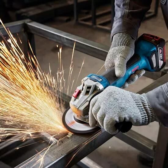Bosch GWS 18V-8 Tek Akülü Avuç Taşlama Makinası 4Ah 125M - 06019N9021
