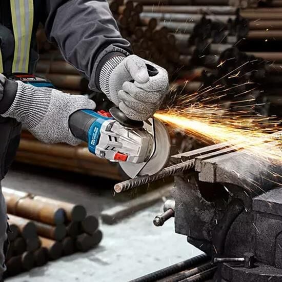 Bosch GWS 18V-8 Tek Akülü Avuç Taşlama Makinası 4Ah 125M - 06019N9021