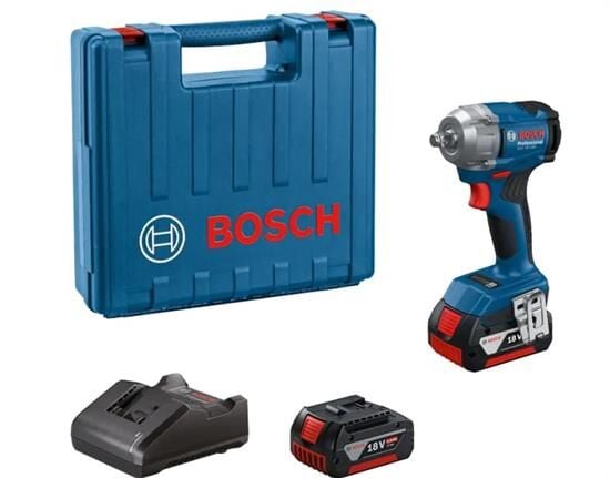 Bosch GDS 18V-350 4Ah Çift Akülü Darbeli Somun Sıkma - 06019M5021
