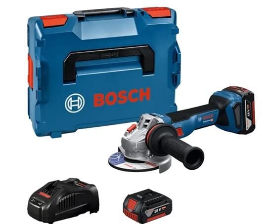 Bosch Professional GWS 18V-11 S Çift Akülü 5Ah Taşlama - 06019N4002