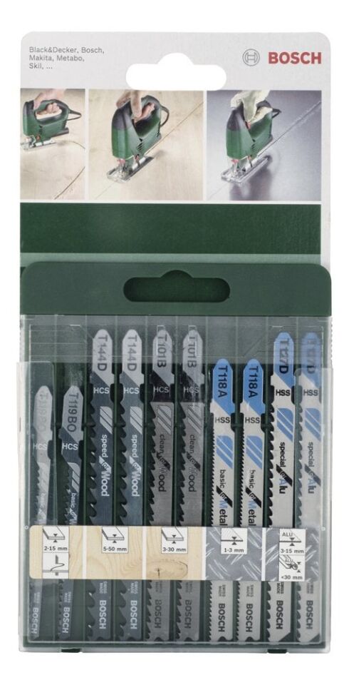 BOSCH 10 Parça Dekupaj Testere Bıçağı (2 609 256 746)