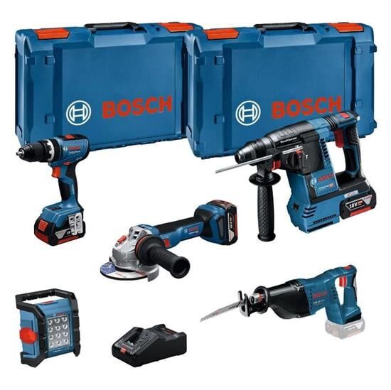 Bosch Professional 18GSB+GBH+GWS+GSA+GLI+3X5+GAL Kombi Seti Akülü  - 0615A5007S