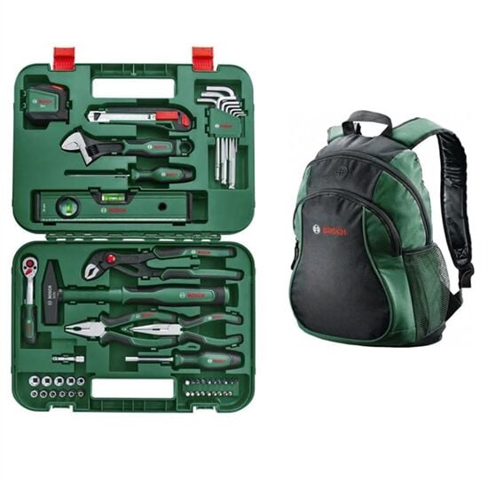 Bosch Advanced El Aleti Seti (52 Parça) - 1600A02BY7 + Bosch Sırt Çantası