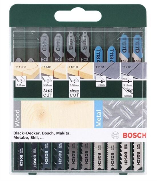 Bosch Easyımpact 18V-40 2 AH Çift Akülü Matkap + Easysaw Dekupaj Testeresi Aküsüz + Dekupaj Testere Seti 10 Lu + 103 Parça Karışık Aksesuar Seti