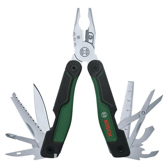 Bosch El Aleti Seti (Yan Keski 160-Pense 180-Kargaburun 180) 3 Parça + Çok Amaçlı Alet Pense - Çakı (16 Özellik)