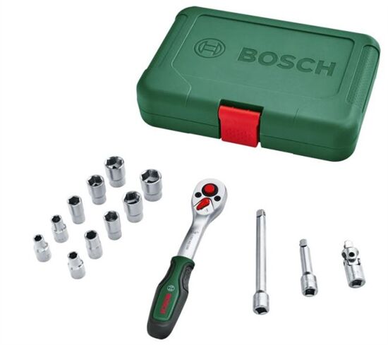 Bosch Lokma Seti 14 Parça + Çok Amaçlı Alet Pense - Çakı (16 Özellik)