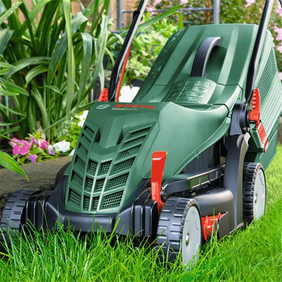 Bosch Universalrotak 37-555 Çim Biçme Makinesi 1400 W + Evakat 3*2,5 Uzatma Kablosu 40Mt