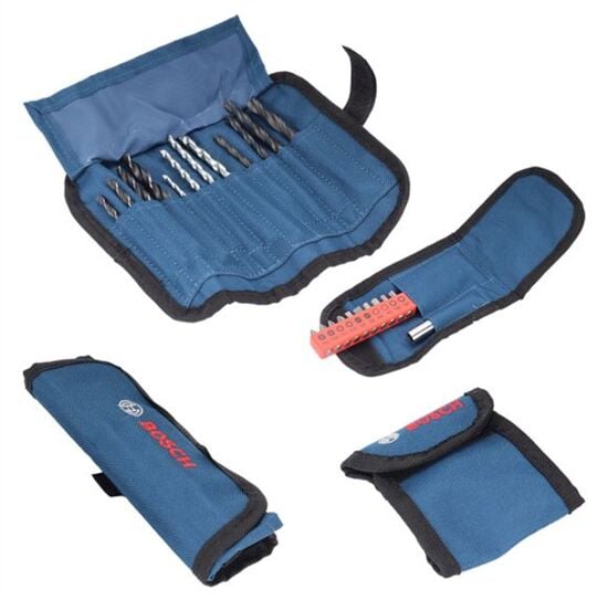 Bosch Professional GSB 120-LI 2X2ah Akülü Darbeli Delme/Vidalama + 23 Parça Set - 06019G8102 + Bosch Sırt Çantası