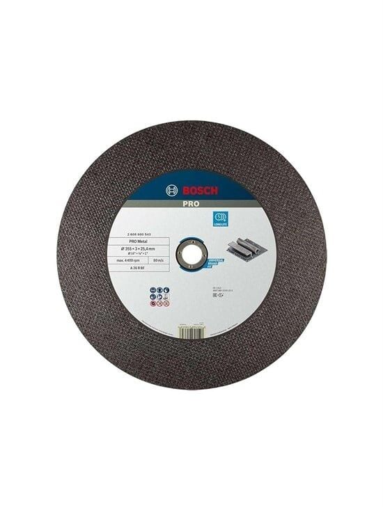 Bosch 355*25,40*2,8 Mm Exmetal Serisi Düz Metal Kesme Taşı - 2608601238
