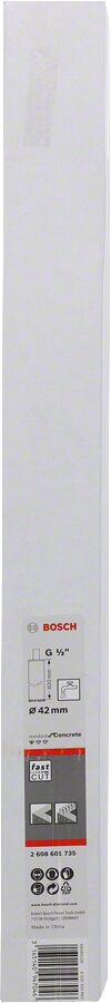 Bosch - Standard Seri Beton İçin 1/2'' Girişli Sulu Elmas Karot Ucu 42mm