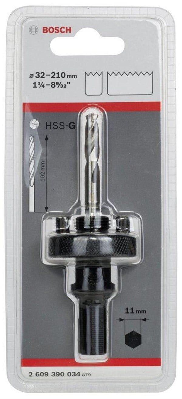 BOSCH 11 Mm Hex Adaptör 32-210 Mm Pançlar İçin - 2609390034