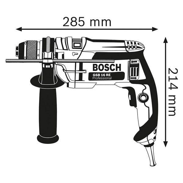 BOSCH Professional GSB 16 RE Darbeli Matkap - 060114E500