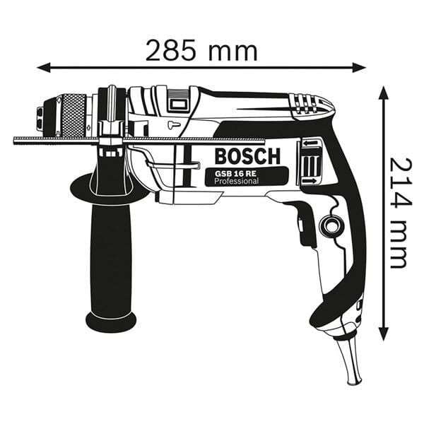 BOSCH Professional GSB 16 RE Darbeli Matkap - 060114E500
