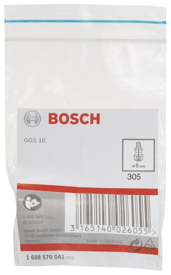 Bosch - GGS 16 Sıkma Somunlu Penset 8 mm