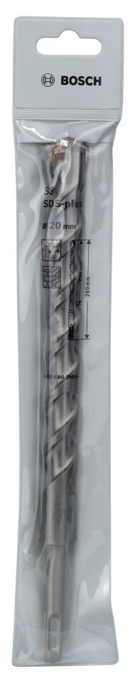 Bosch - Plus-1 Serisi, SDS-plus Kırıcı Delici Matkap Ucu 20*260 mm