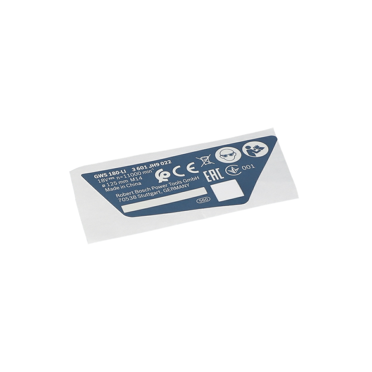 Tip Etiketi (Nameplate) (1619P15793)