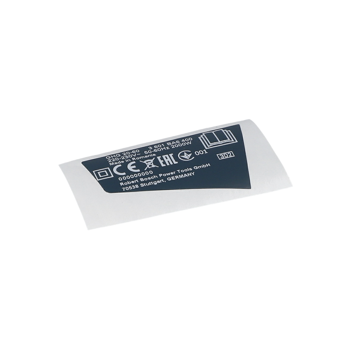 Tip Etiketi (Nameplate) (1607000D43)