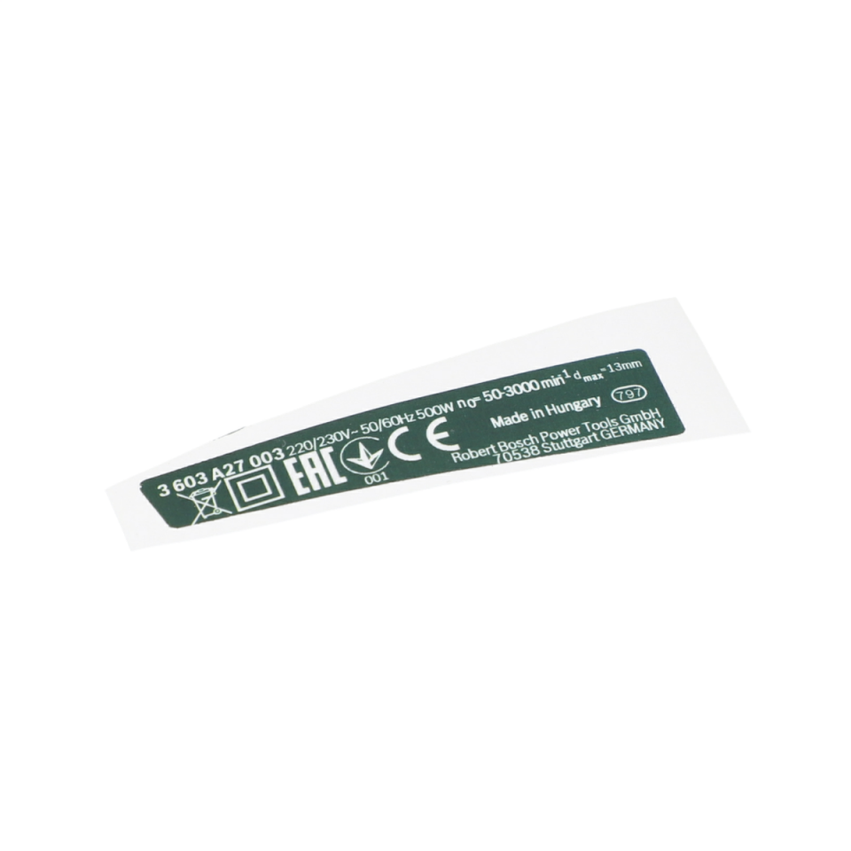 Tip Etiketi (Nameplate) (160111A2GX)
