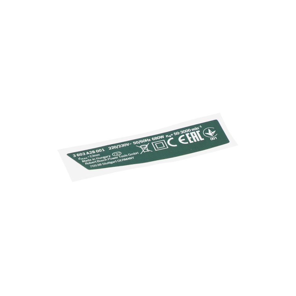 Tip Etiketi (Nameplate) (160111A2HD)